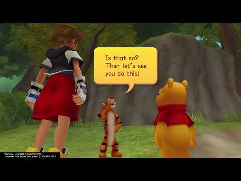 Kingdom Hearts Re:Chain of Memories (PS4) Story Cutscene #59 Sora and Pooh found Tigger