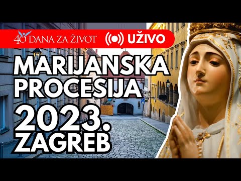 MARIJANSKA PROCESIJA 2023. Zagreb (UŽIVO)