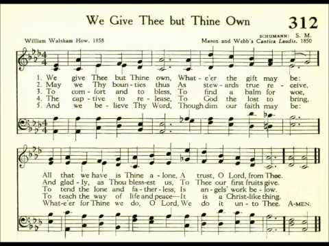 We Give Thee but Thine Own (Schumann)