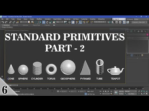 6 || STANDARD PRIMITIVES PART 2 || 3DS MAX FULL MODELING TUTORIAL IN HINDI ||