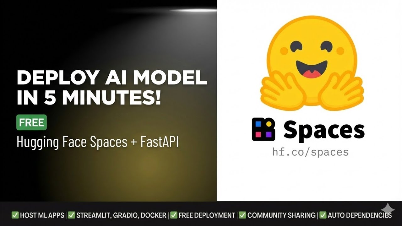 Host AI Model for FREE on Hugging Face Spaces 🚀 | FastAPI + API Key (No Server Needed)