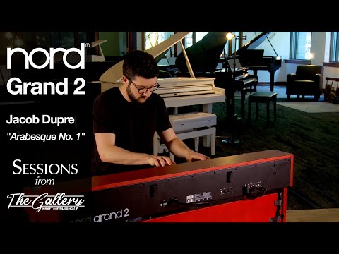 Jacob Dupre plays "Arabesque No. 1" on Nord Grand 2 - Sessions from The Gallery