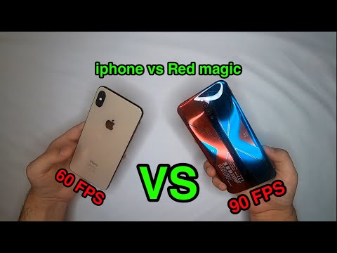 IPHONE XS MAX (60 FPS) vs RED MAGIC 5S (90 FPS) | PUBG MOBILE