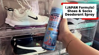 How to Keep Shoes and Socks Smelling Fresh with (JAPAN Formula) Deodorant Antibacterial Spray