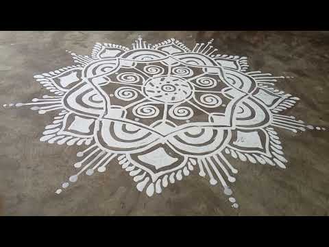 Beautiful Alpana Designs/ Saraswati Puja Special Alpona Designs/very Easy and simple Alpona Design.