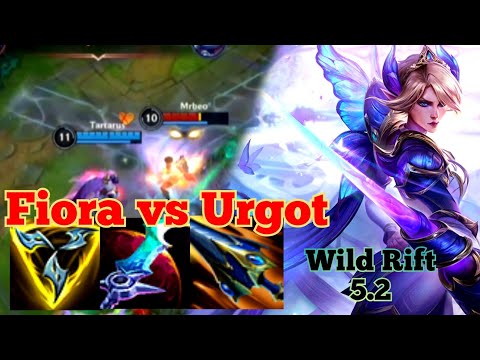 Fiora vs Urgot Top - Wild Rift 5.2 Baron Lane