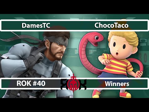 DamesTC (Snake) vs ChocoTaco (Lucas) - ROK Smash Ultimate #40 - WR3