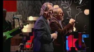 Pablo Abraira y Oché Cortés en el programa &quot; El tiempo vivido&quot; de canal 7 RM.