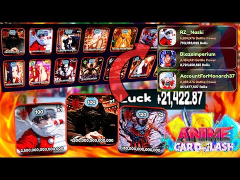 (5.4M Battle Power) The BEST Account I've Ever Witnessed In Anime Card Clash