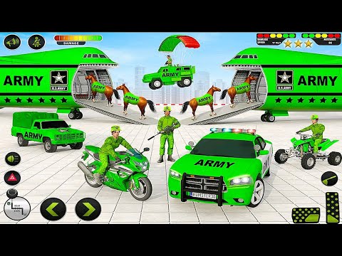 Army Vehicles Transport Truck Cargo Plane Simulator 2 | Android iOS Gameplay