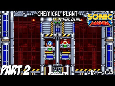 Sonic Mania Gameplay Walkthrough Part 2 - Chemical Plant Zone - PS4 Lets Play