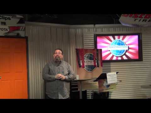 Toastmaster Carlos Velez; A Toast to a Friend