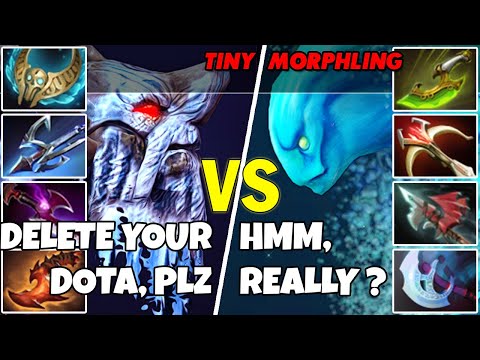 TINY (Carry) vs MORPHLING (Carry) - Epic Battle Of Dota 2 Players - Z Dota 2