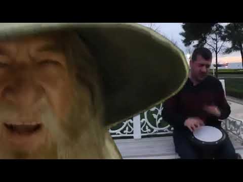 GANDALF Vibing to Ievan Polkka | Street Drummer Version