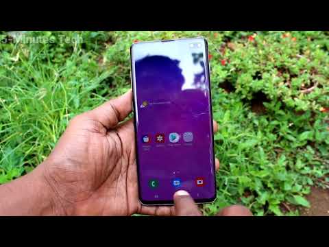 How to set face unlock in Samsung Galaxy S10 Plus