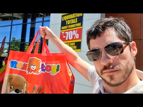 FERMETURE DEFINITIVE d'un magasin de jouets (je vide les rayons)