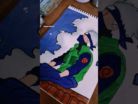 30 Days Anime Challenge🔥 #shorts Day 28 Kakashi Drawing🎨