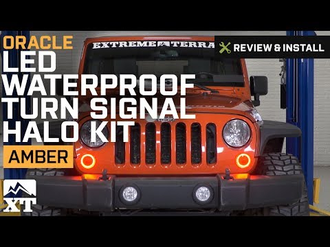 Jeep Wrangler Oracle LED Waterproof Turn Signal Halo Kit (2007-2017 JK) Review & Install