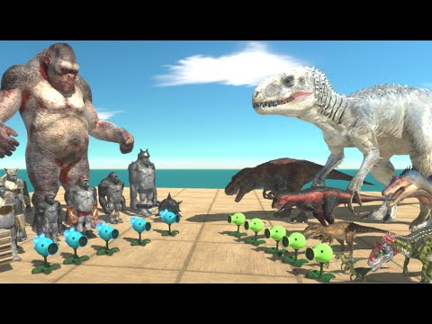 Indominus Rex vs Goro the Giant Kong | Epic Dinosaur Battle – Animal Revolt Battle Simulator