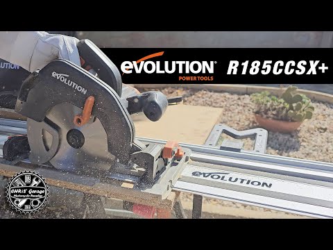 EVOLUTION R185CCSX+ Circular Saw with ST2800-G2 Universal Rails