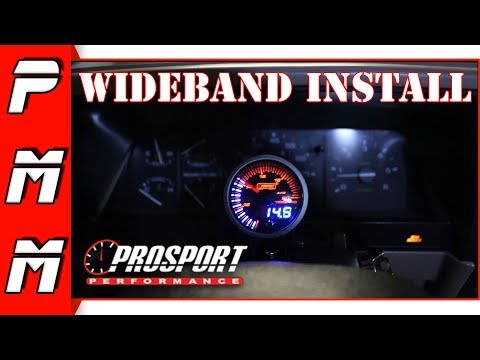 How to install a wideband AFR gauge | 52mm Prosport Wideband Digital Air Fuel Ratio kit