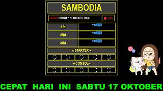 🔴LIVE CAMBODIA HARI INI SABTU 17 OKTOBER 2026 | LIVE DRAW CAMBODIA | LIVE DRAW |
