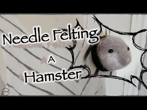 Needle Felting A Hamster ｜In 20 steps!