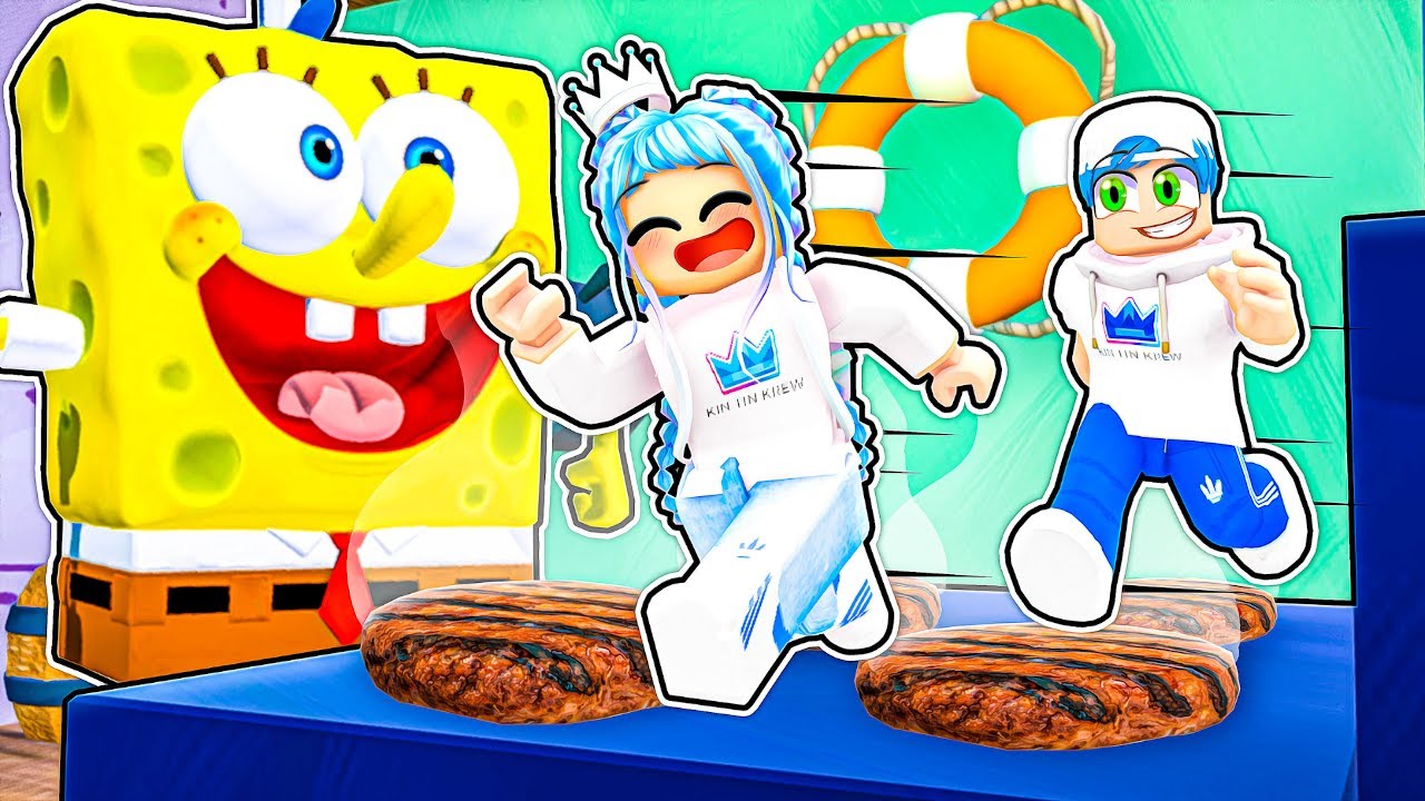 Can The KIN TIN KREW Escape This SPONGEBOB OBBY In ROBLOX?! (ESCAPE KRUSTY KRAB!)