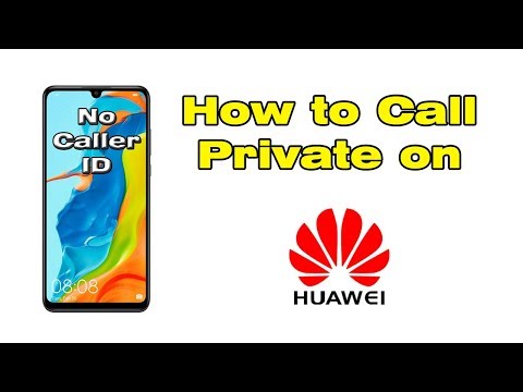 How to private call on Huawei, Turn off caller ID Huawei