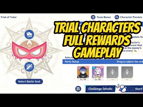 [Part 4] Trial of Valor Full Rewards Gameplay Using Trial Characters Only | Genshin Impact On Mobile