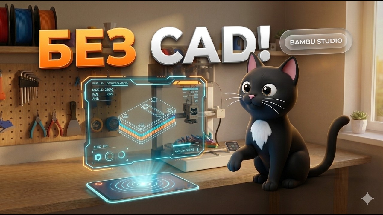 Превью: Забудь сложный CAD! Доработка и тюнинг 3D-моделей в Bambu Studio