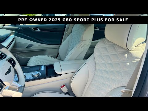 2025 Genesis G80 3.5T Sport Plus AWD in Silver for sale at Genesis Kitchener-Waterloo in Kitchener, ON
