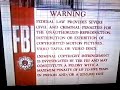 Dsiney FBI Warnings Cracked Screen