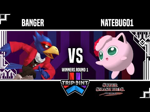 Tripoint Smash 210 - Winners Round 1 - Banger(Falco) Vs. natebug01(Jigglypuff)