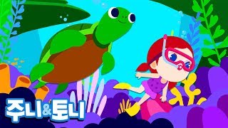 바닷속 친구들 | 깊고 넓은 바닷속으로🥽 | 동물동요 | 어린이 학습 동요 | 주니토니 by 키즈캐슬