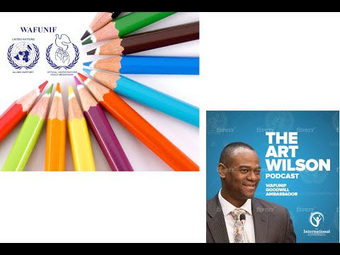 WAFUNIF Goodwill Ambassador Arthur C.  Wilson greets the UN General Assembly