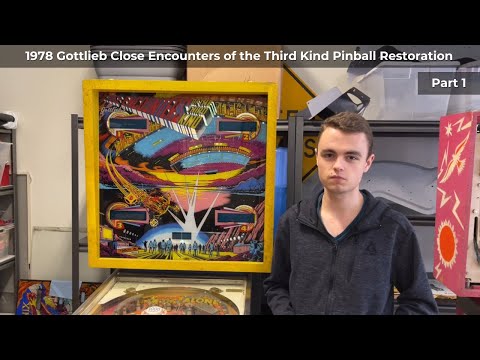 The pinball restorations continue! 1978 Gottlieb Close Encounters of the Third Kind - Part 1