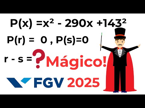 🔴FGV 2025 | MEDICINA MACKENZIE PARANÁ | QUESTÃO 76| Matemática | POLINÔMIOS