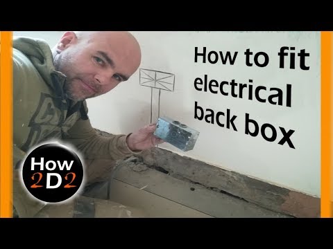 How to install electrical back box