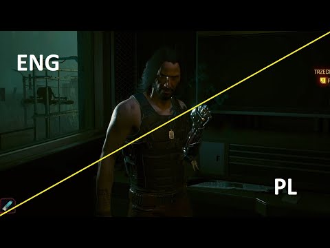 Cyberpunk 2077 porównanie dubbingu ENG vs PL