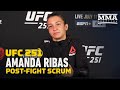 Amanda Ribas Thought She'd Choke Paige VanZant at UFC 251, Not Finish With Armbar - MMA Fighting