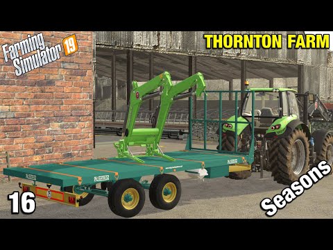 DELIVERY OF NEW FRONT LOADER Thornton Farm Timelapse - FS19 Ep 16