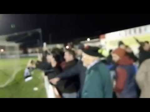 Rhyl fans singing v Prestatyn Welsh Premier Football Wales 2.1.15