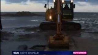 preview picture of video 'deminage  plage camiers fevrier 2009 5 pieux rommel'