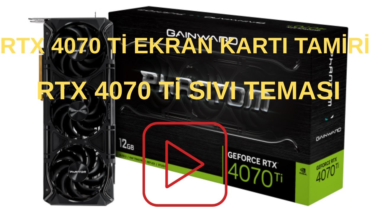 Gainward RTX 4070 Tİ Ekran Kartı Tamiri #ekrankartıtamiri #rtx4070ti #teknolojiçözüm