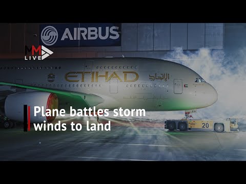 Storm Dennis manœuvres incredible moment pilot lands A380 in blistering winds at Heathrow