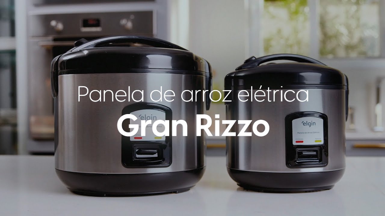 Panela de Arroz Elétrica Gran Rizzo Elgin | 1,8 Litro | Cuba antiaderente