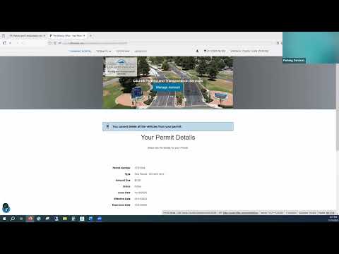 Updating Vehicles Registered To Your Parking Permit Tutorial