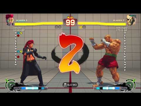 Bonchan [Sagat] vs isesuto [Viper] SSF4 Japanese Online Ranked Matches - TRUE-HD