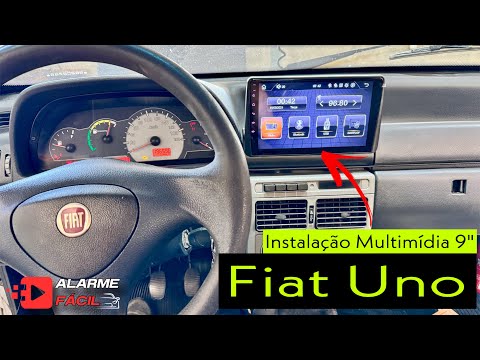 Instalação Multimídia 9” Fiat Uno  ✅